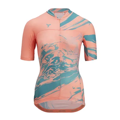 Produktbild von Silvini Catirina Trikot WD1621 Damen kurz korallengrün größe L 3120-WD1621-61414