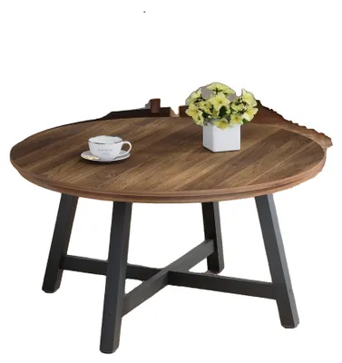 Immagine prodotto di Tavolino da salotto, design industriale, struttura robusta, marrone