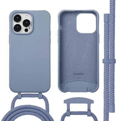 Immagine prodotto di imoshion Cover posteriore colorata con catena rimovibile per cellulare e MagSafe iPhone 14 Pro Max - Ash Blue