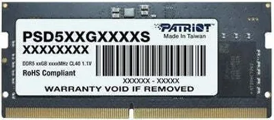Image de Mémoire, Patriot Signature SODIMM 8 GB DDR5 4800 MHz