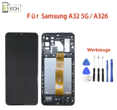 Produktbild von Für Samsung Galaxy A32 5G A326B LCD Display mit Rahmen Bildschirm + Werkzeuge