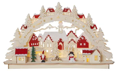 Produktbild von Star Trading 272-12, Leichte Dekorationsfigur, Mehrfarbig, Holz, 10 Glühbirne(n), LED, 0,6 W