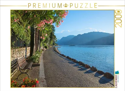 Produktbild von CALVENDO Puzzle Uferpromenade Malcesine 2000 Teile Puzzle quer | 2000 Teile Lege-Größe 90x67cm Foto-Puzzle für glückliche Stunden