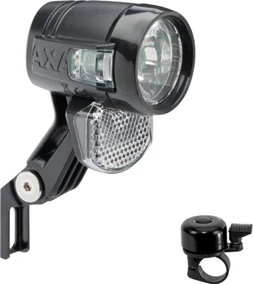 Image de AXA Blueline 30-T Steady Auto Phare LED Feux de jour Feux de position Sonnette de vélo incluse