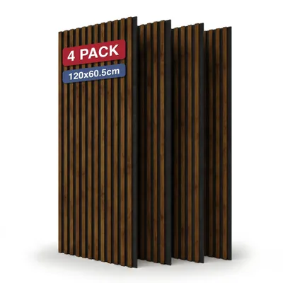 Immagine prodotto di STEGU Linea Acoustic PROline Set da 4 pannelli acustici 120x60,5 cmPEFC noce scuro