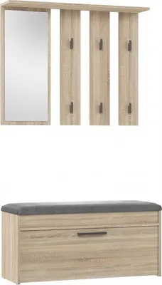 Produktbild von Kleiderschrank PARMA 100x35x180 cm  eiche sonoma