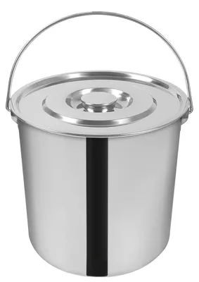 Produktbild von Milchaufschäumer Eimer, Edelstahl, große Kapazität, Silber, 18L