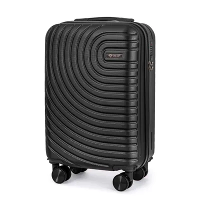 Obrázek produktu pro Solier Cestovní kufr kabinové velikosti 20" ABS tvrdý na kolečkách, lehký 30L černý