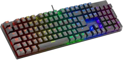 Image de Mars Gaming MK422, format standard (100 %), filaire, USB, touches mécaniques, LED RGB, noir