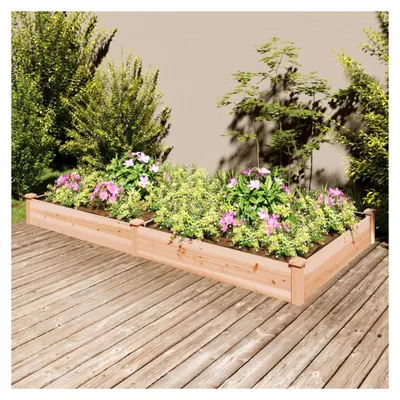 Produktbild von Hochbeet mit Einsatz 240x120x25 cm aus massivem Tannenholz