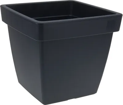 Produktbild von 3.10 kvetináčov v antracitovej farbe - ECKIG - 40x40 cm - Farba: antracitová