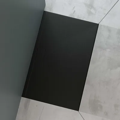 Produktbild von Mai & Mai Duschtasse Duschwanne aus Mineralguss BxTxH: 90x160x3 cm Mineralgusswanne in Anthrazit DIN-Anschlüsse inkl. Ablaufgarnitur Geoma07