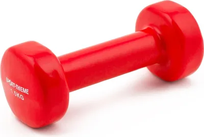 Produktbild von Sport-Thieme Fausthantel "Vinyl", Rot, 1,5 kg