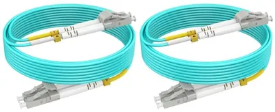 Produktbild von RamboCables 50M 2Stück OM4 LWL Patchkabel LC auf LC Multimode