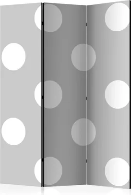 Produktbild von 3-teiliger Einseitiger Vlies Paravent - Charming Dots 135x172 cm Für Kinder f-A-0437-z-b