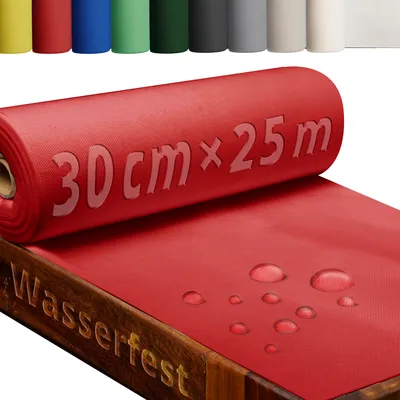 Produktbild von DecoHomeTextil Tischdecke Rolle Vliesstoff Tischläufer Vlies 80g/m² wasserabweisend Rot 0.3 x 25 m