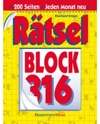 Immagine prodotto di Rätselblock 316 (5 Exemplare à 2,99 EUR)