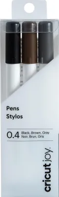 Produktbild von Cricut Joy Fine Point, Schwarz, Braun, Grau, Weiß, 3 Stück(e)