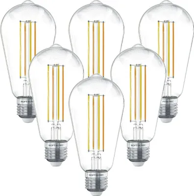 Produktbild von hoftronic Smart LED-Glühlampe E27 7W 806lm ST64 Dimmbar 1800-3000K Transparent