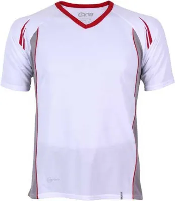 Immagine prodotto di CONA SPORTS CS06 | Maglietta Club Tech Sport + Ökotex - Colore: Bianco/Rosso - Taglia: XXL