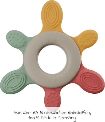 Produktbild von Nip Beißring Green - Orange / Rot / Grün