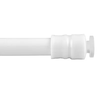 Produktbild von Klemmstange Weiß Ø10 mm 1er Pack 100-140 cm – ausziehbare Spannstange ohne Bohren, Schraubtechnik, für Scheiben- und Bistrogardinen