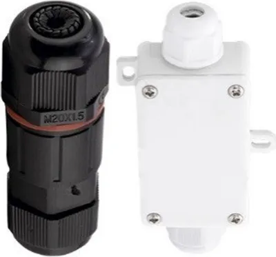 Produktbild von REV Kabel-Verbinder-Set Mirano 3-Polig Anschlussbox IP44 Rundverbinder IP65
