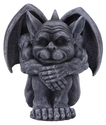 Gargoyle-Figur Quasi, 12,5 cm, Schwarz, Harz, Gothic