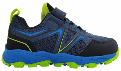 Immagine prodotto di Skogan Saari: Scarpe da bambino, scarpe basse, modello con chiusura a velcro, scarpe da trekking, colore blu, adatte al tempo libero