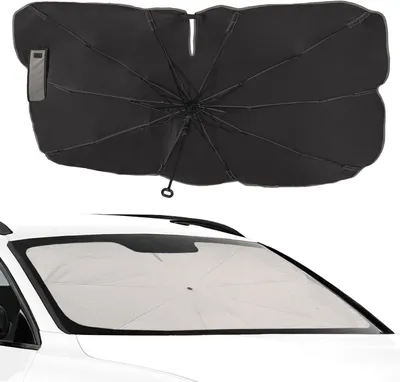 Immagine prodotto di Parasole pieghevole per auto, dimensioni 145 x 80 cm, con protezione UV