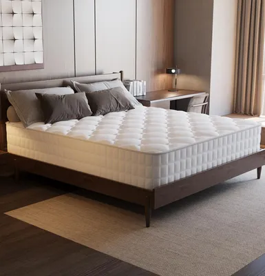 Zdjęcie produktu dla Materac Aiibot 160x200 cm, materac sprężynowy 7-strefowy, wysokość 23 cm, materac sprężynowy kieszeniowy, materace z pianką komfortową, materac sprężynowy kieszeniowy premium, H3