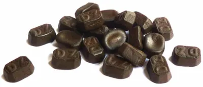 Produktbild von Megapack -Briketten Dubbel Zoute Drop - 1Kg - Doppelgesalzene Lakritz - By Venco