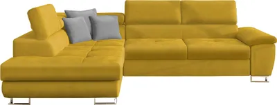 Produktbild von MIRJAN24 Ecksofa Cotere, Eckcouch, Schlaffunktion und Bettkasten, Wohnlandschaft (Magic Velvet 2234 + Magic Velvet 2234 + Magic Velvet 2217, Seite: Links)