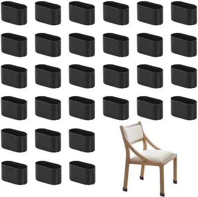 Obrázek produktu pro Ochranné podložky z PVC – kulaté krytky z PVC 40 × 20 mm – sada 30 kusů