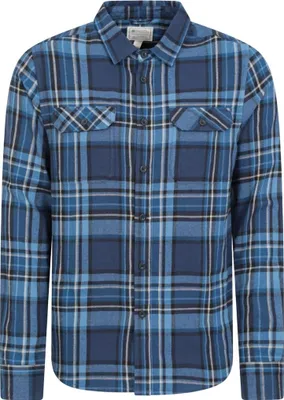Produktbild von Mountain Warehouse - Pánské tričko "Trace" s dlouhým rukávem MW298 (XXS) (tmavě modrá)