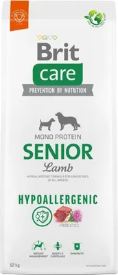 Produktbild von BRIT Care Hypoallergenic Senior Lamb&Rice - Trockenfutter für Hunde - 12 kg