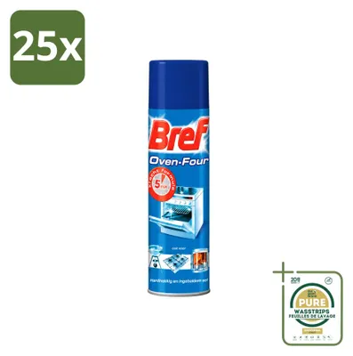 Produktbild von 25 x Bref Backofen-Spray gegen hartnäckiges und eingebranntes Fett 450 ml - Vorratspackung - 25 Stücke