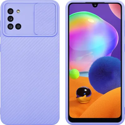 Produktbild von Cadorabo Hülle für Samsung Galaxy A31 Schutz Hülle in Lila Handyhülle TPU Etui Case Cover Kameraschutz