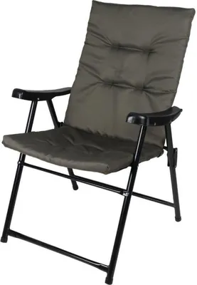 Produktbild von Skládací zahradní židle 59x66x45/90cm s polštářem šedá