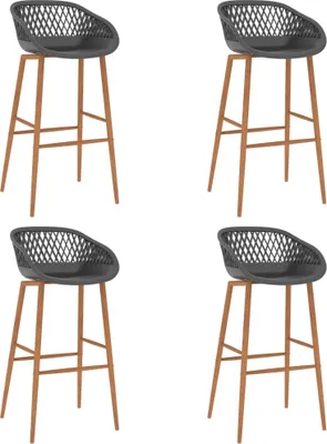 Immagine prodotto di Maison Exclusive - Set di 4 sgabelli da bar, grigio