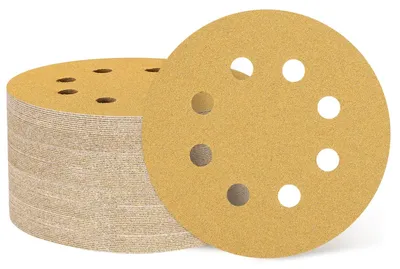 Imagen del producto de Omgoods - Discos de lija, 150 unidades, 125 mm, grano 100, para trabajos en madera