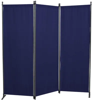 Produktbild von Angerer Paravent 3-tlg. Swingtex blau