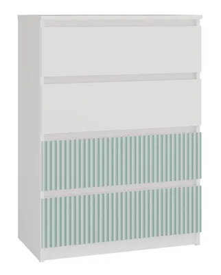 Image de Commode, blanc / menthe, 70 x 97 x 40 cm