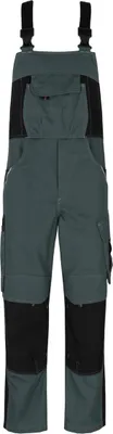 Produktbild von beb HANDWERK Herren Latzhose INFLAME Polyestermix Grün/Schwarz 62