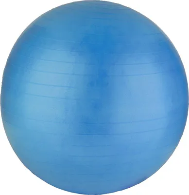 Image de Ballon d'entraînement de fitness 65 cm, anti-éclatement, bleu, PURE 2 IMPROVE