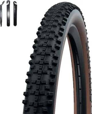 Image de 1 x pneu pliable Schwalbe Smart Sam Performance Line DD 27" noir/bronze 65-584 (27,5 x 2,60) avec démonte-pneu