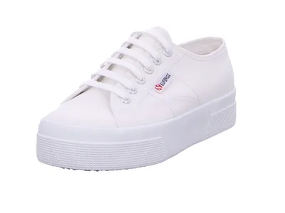 Obrázok produktu pre Superga 2740 Platform Canvas Sneaker in White - 4 UK - 37 EU - 5M/6.5F US / White