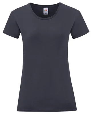 Produktbild von Fruit of the Loom - "Iconic" T-Shirt für Damen, Gekämmte Baumwolle LT5720 (L) (Marineblau)