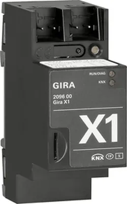 Produktbild von Gira Gira X1 209600 KNX-Visualisierungsserver, Logikmodul, App‑Steuerung, IP20, 1 Stk.