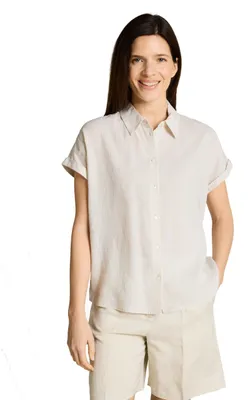 Produktbild von TOM TAILOR Damen 1049799 Bluse, 40073-Taupe White Irregular Stripe, 34